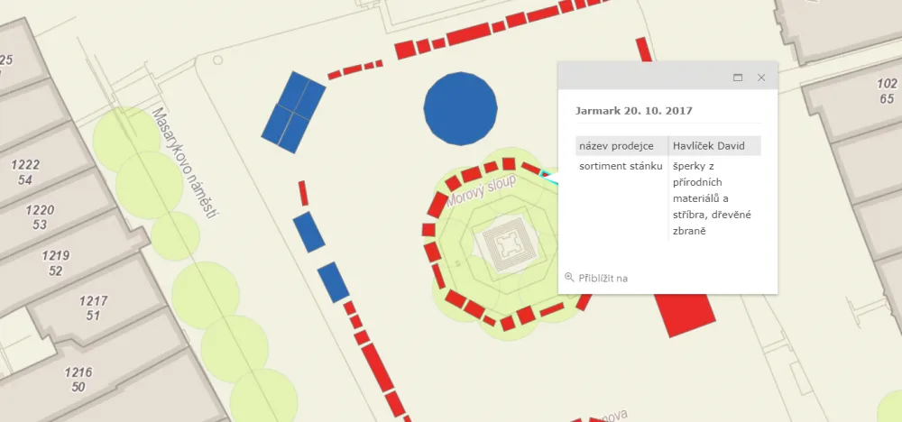 Mapka s přehledem prodejců