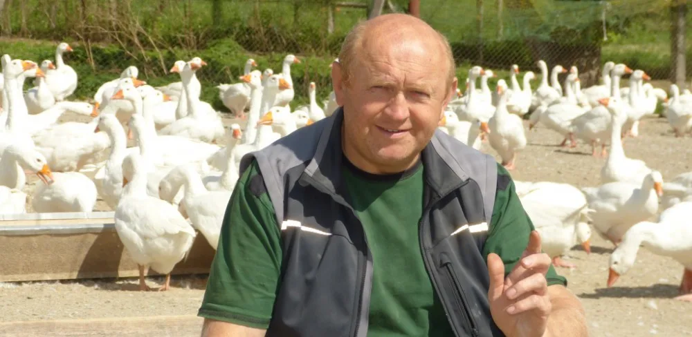 Majitel farmy Josef Tříska