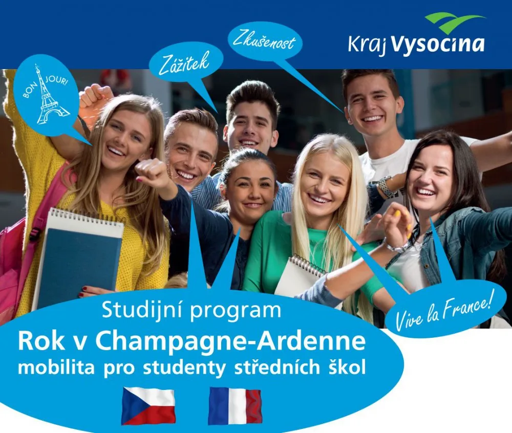 Další tři studenti z Vysočiny vyrazili studovat do Francie. Finančně jim vypomůže kraj