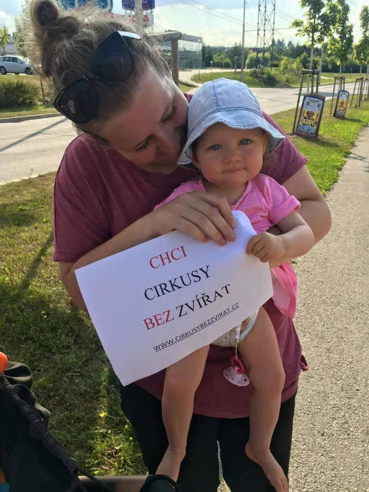 Protestu se zúčastnili i nejmenší.