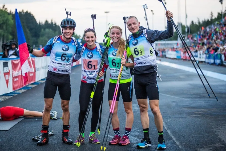 Parádní vstup Čechů do mistrovství světa v letním biatlonu! Smíšená štafeta druhá, juniorská dokonce první