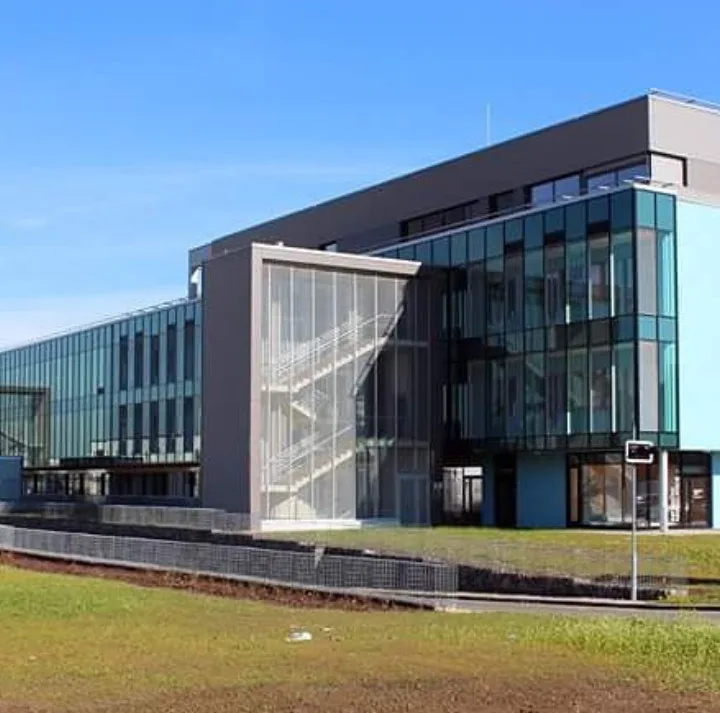 Jedna z dokončených staveb PSJ. Nemocnice Jihlava - pavilonu urgentní a intenzivní péče