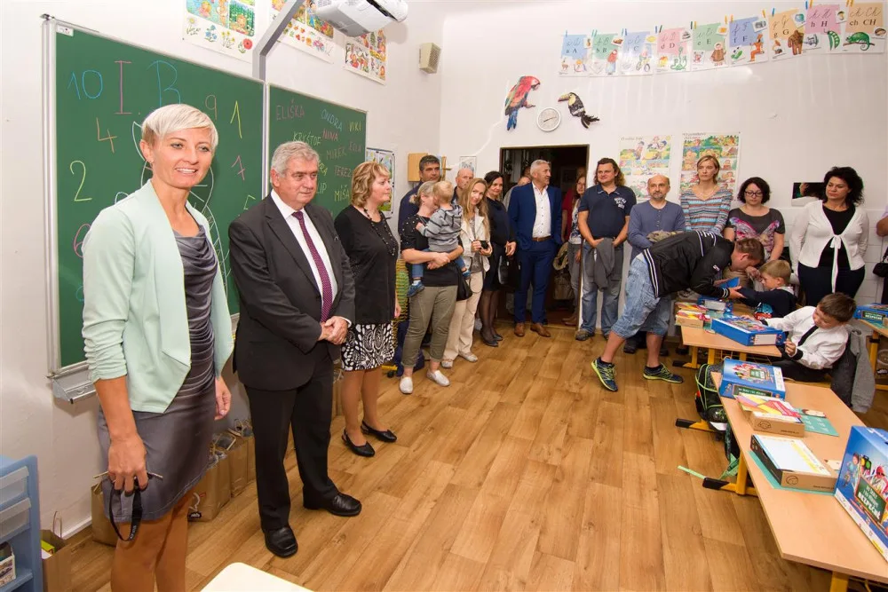 Jihlavský primátor Rudolf Chloupek zahájil školní rok na ZŠ T. G. Masaryka
