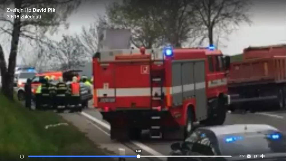 Tragická nehoda u Jihlavy.