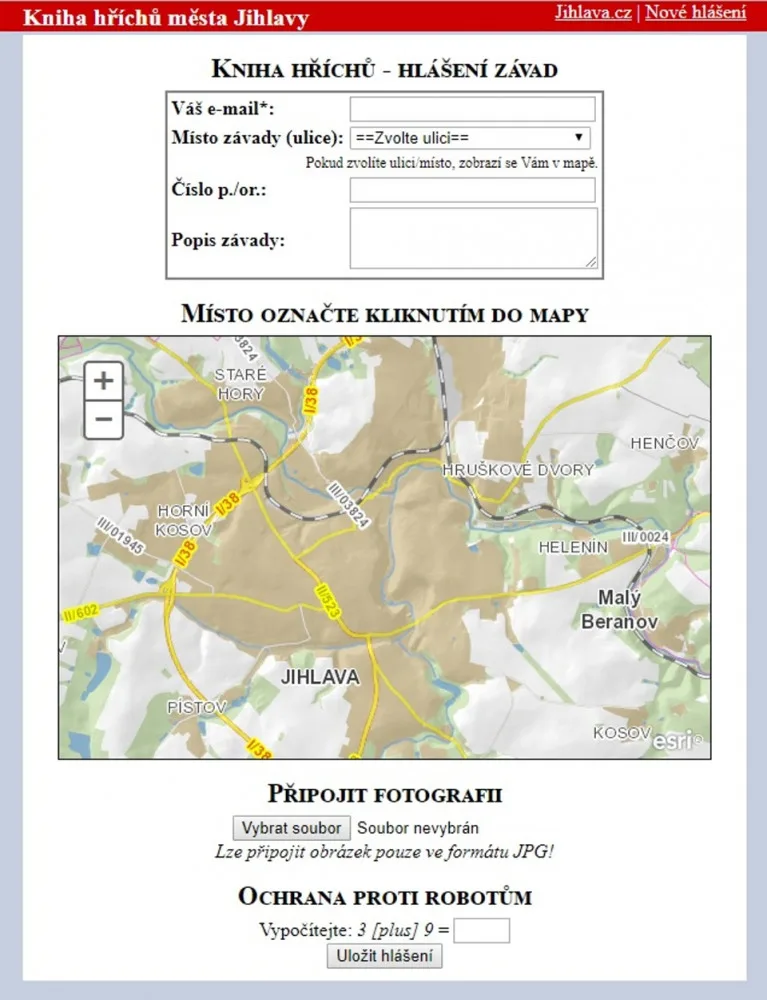 Pomozme si k čistší Jihlavě. Odpadky v ulicích hlaste do Knihy hříchů, webové aplikaci města