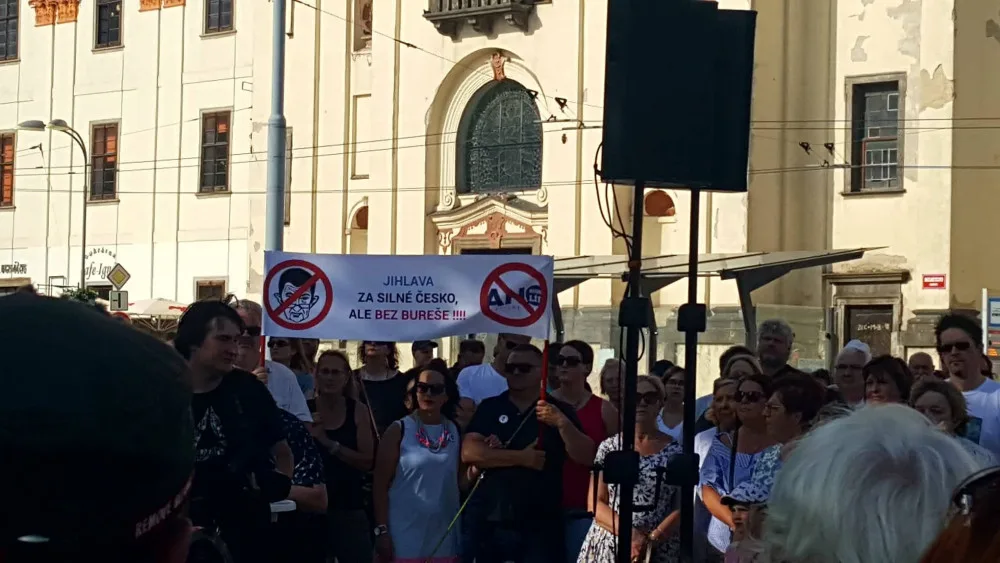 Jihlavský protest za nezávislost justice počtvrté