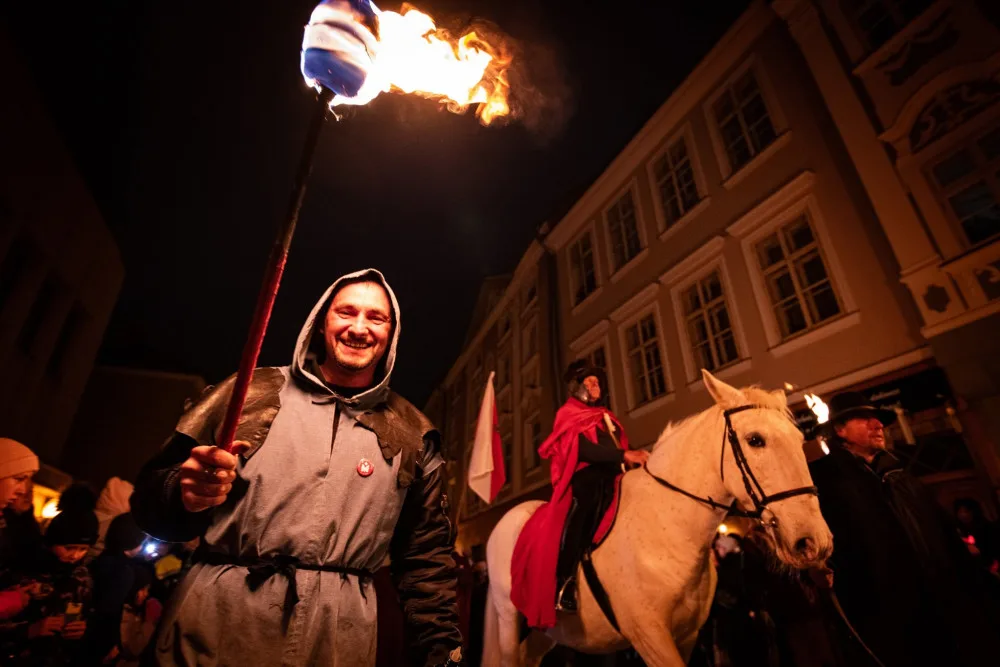 ihlava opět zažila průvod svatého Martina. Program ukončil ohňostroj