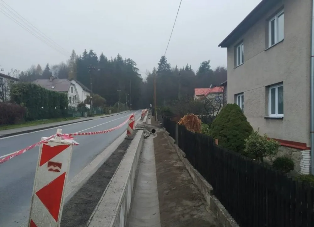 Aktuální foto z místa, kde probíhá výstavba