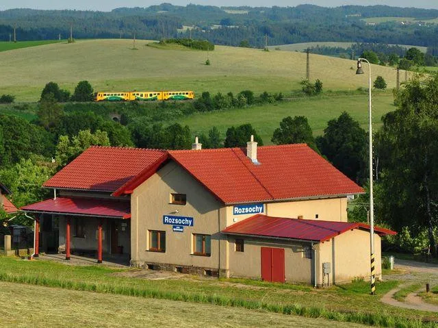Drážní objekt v železniční stanici Rozsochy na Žďársku