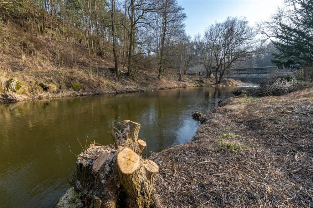 Přípravy pro stavbu při ulici Helenínská