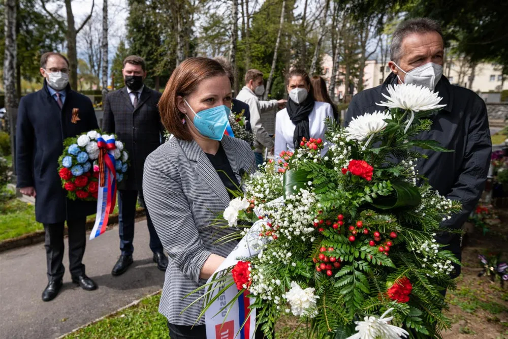 Představitelé Jihlavy poděkovali válečným hrdinům, kteří vybojovali naší svobodu