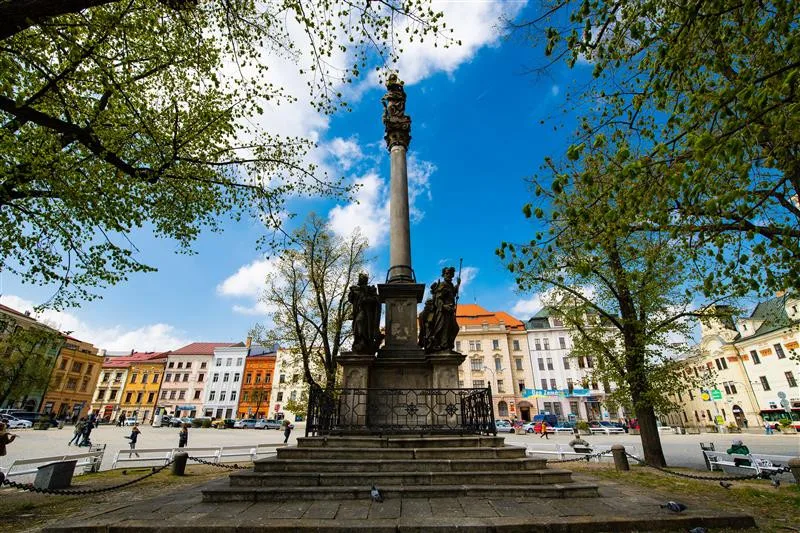 Jihlavský Mariánský sloup v sobotu zrůžoví. Akce upozorní na nebezpečí mozkové mrtvice