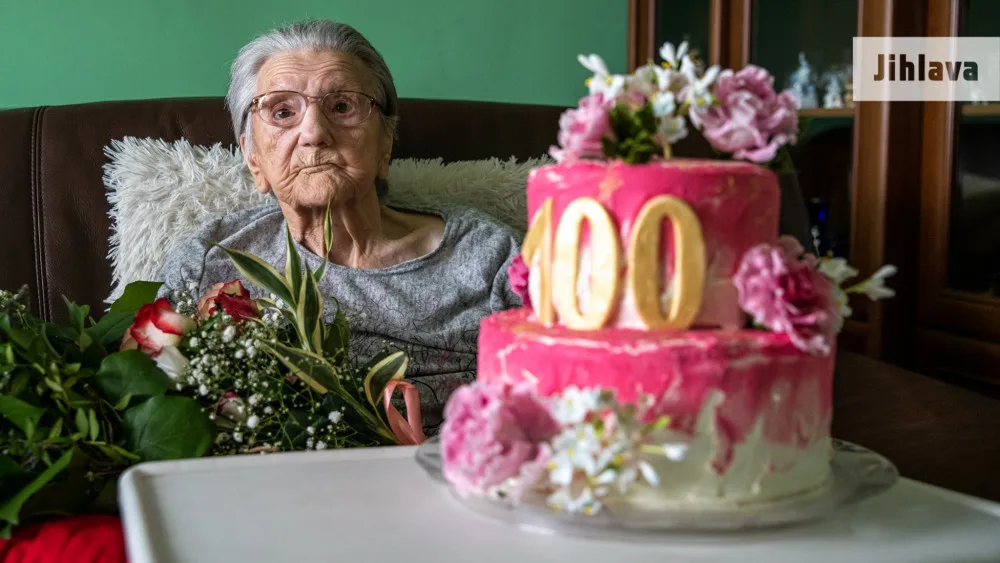 Krásné jubileum. Marie Kružíková z Jihlavy slaví 100 let