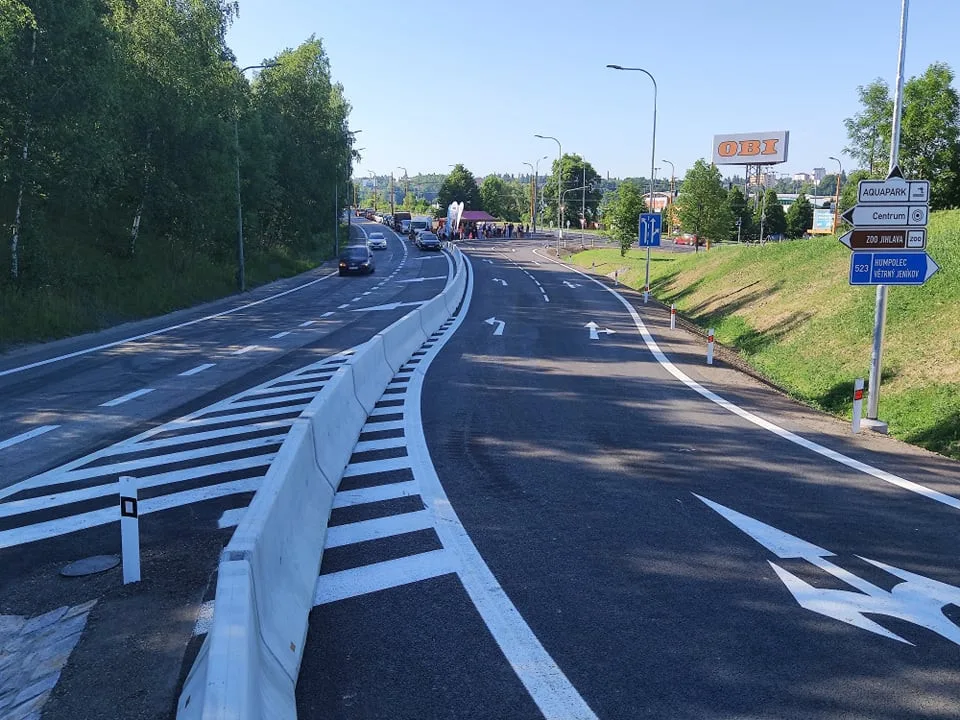 Sjezd z přivaděče na ulici Romana Havelky oficiálně otevřen. S měsíčním předstihem