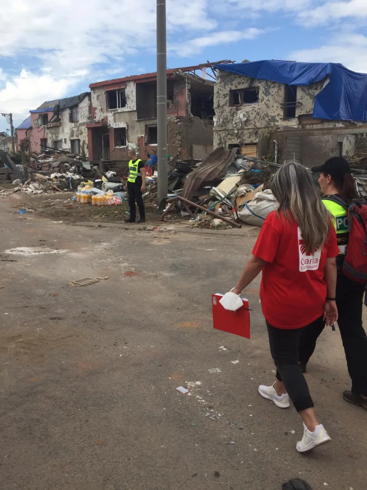 Reportáž z jižní Moravy: Do pomoci se zapojili také zaměstnanci jihlavské Charity