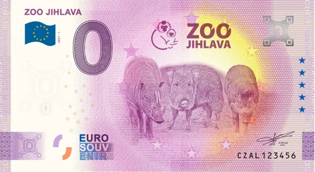 Jihlavská zoo bude vydávat sběratelské bankovky, tentokrát s motivy prasat 