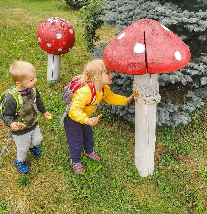 Tip na výlet. Malé i velké houby v obci Kněževes, děti potěší hřiště i stezka s úkoly, Zdroj: https://www.malivyletnici.cz