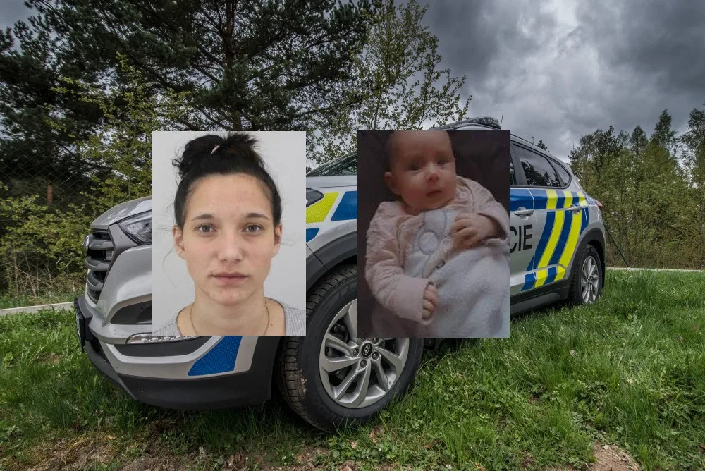 Sedmnáctiletá Adéla Šrámková s dcerou Markétkou
