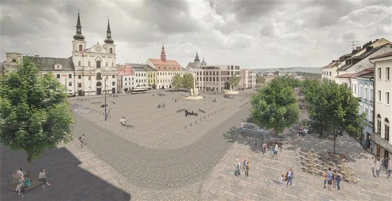 V „pokojíčku“ na jihlavském náměstí se už brzy zabydlí pět vzrostlých stromů. Kolem jednoho vznikne posezení
