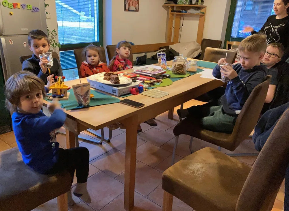 První den v brtnické improvizované školce