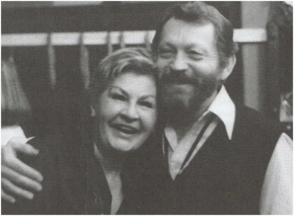 S partnerem Jiřím Zahajským, 1989, zdroj: archiv rodiny