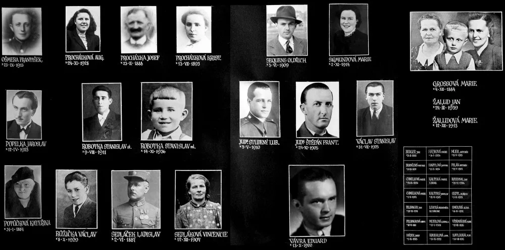 Oběti tragédie v Hrotovicích z 8. května 1945
