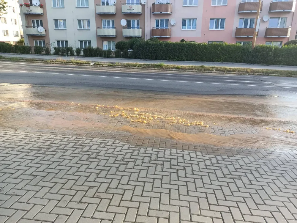 Situace z dnešního rána na Žižkově ulici