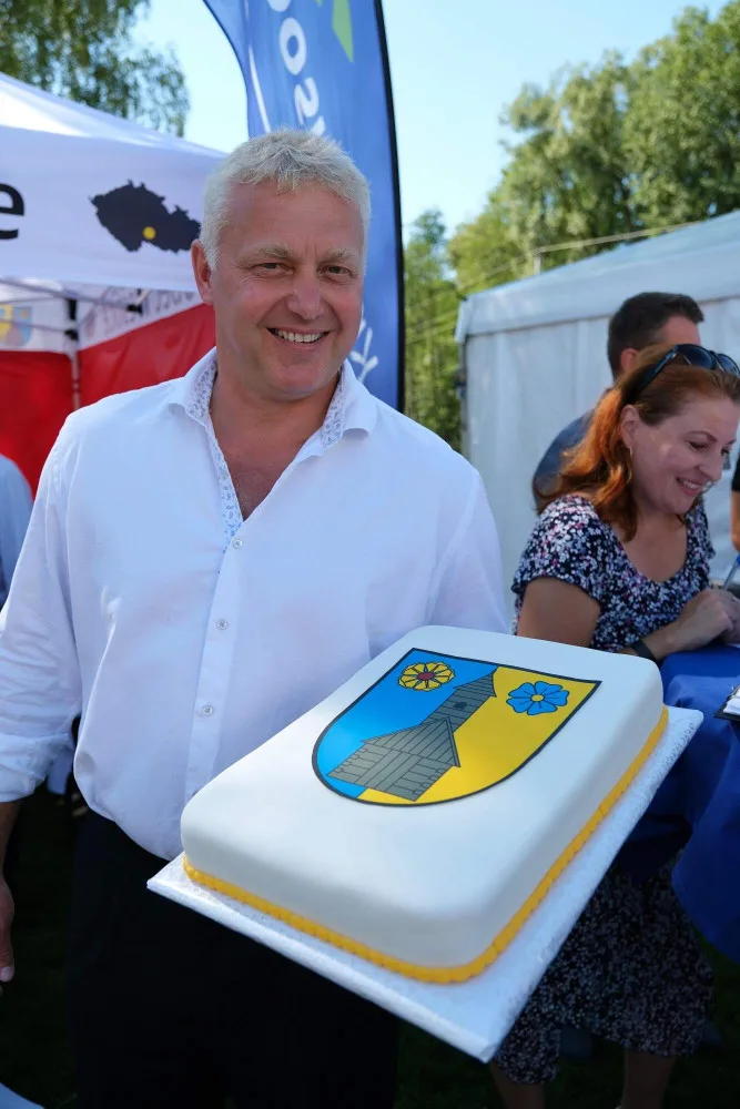 Martin Kodys během slavnostního vyhlášení soutěže Vesnice roku 2022
