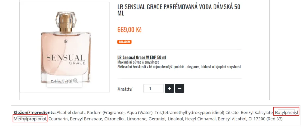 FOTO: Hygienici na Vysočině kontrolovali parfémy. Některé obsahovaly toxickou látku Lilial