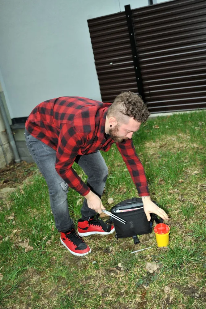 Bezpečná likvidace použitých injekčních stříkaček