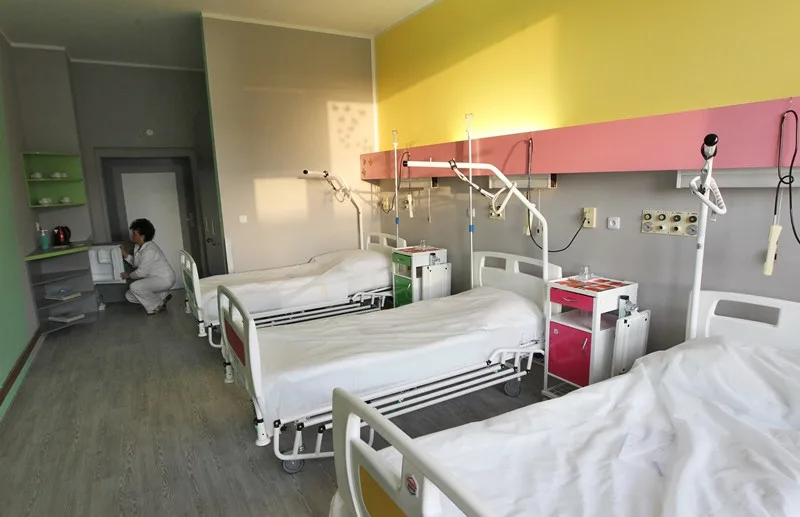 Ilustrační foto, opravený pokoj na gynekologicko - porodnickém oddělení