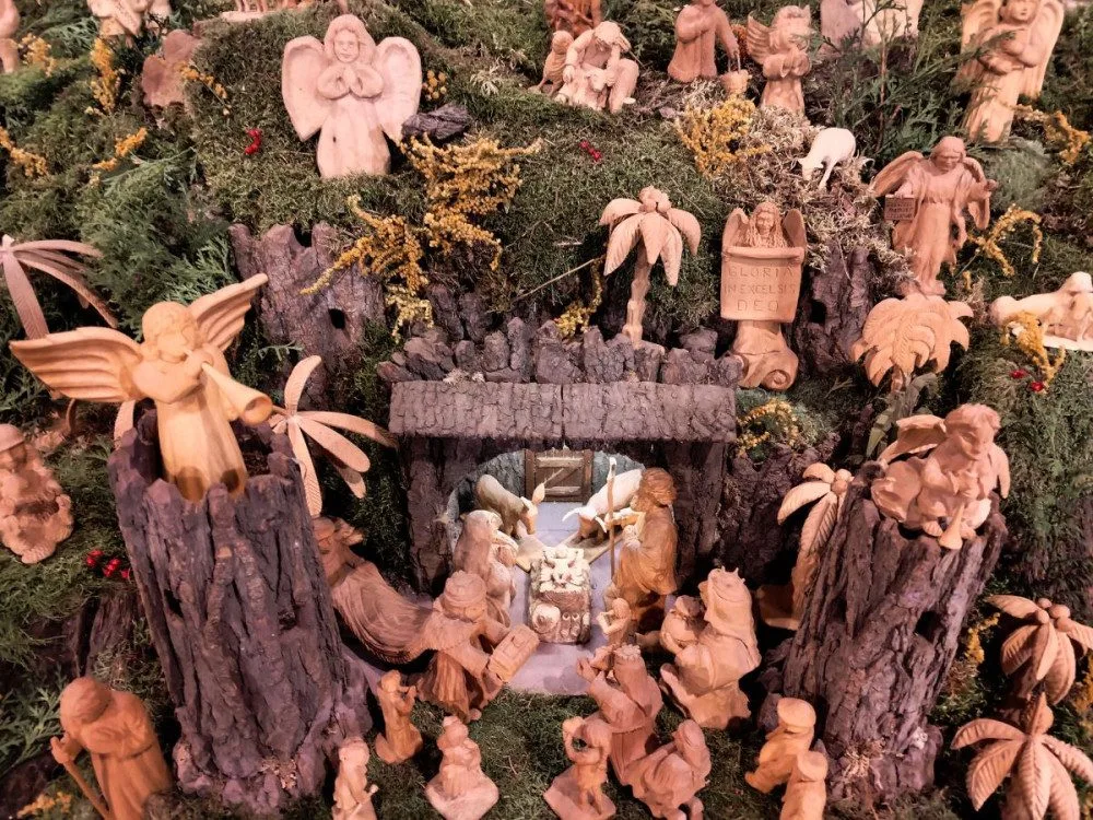 Expozice třešťských betlémů.