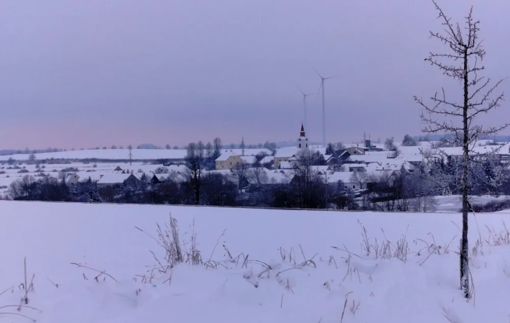 Sněhová nadílka na Jihlavsku