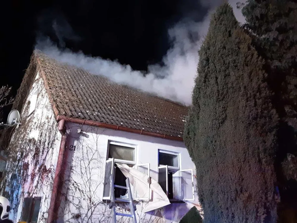 Požár domu v Jezdovicích na Jihlavsku