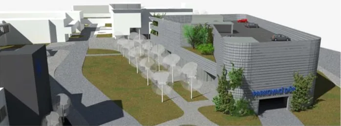 U třebíčské nemocnice vyroste parkovací dům. Stavba vyjde na 180 milionů, hotova má být na jaře 2025