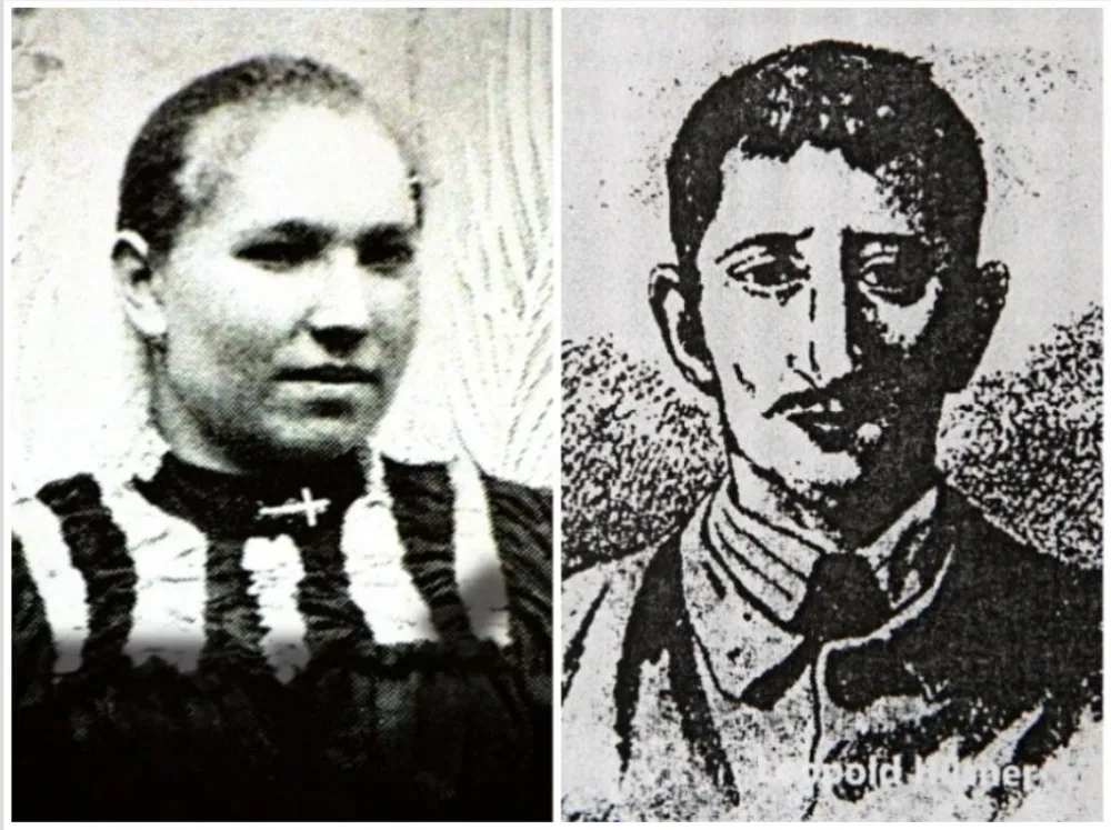 Anežka Hrůzová (ačkoliv se její fotografie zřejmě nedochovala) a Leopold Hilsner
