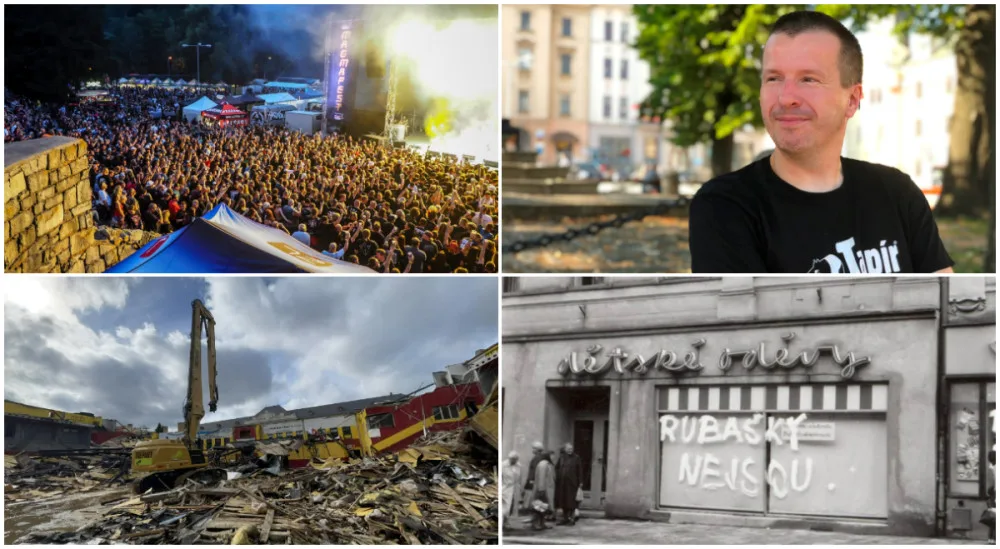 SRPEN NA DRBNĚ: Kritika festivalu, povídání s kreslířem, demolice stadionu, srpen 1968 v Jihlavě