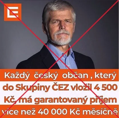 Podvodné reklamy lákají na investování. Využívají prezidenta Pavla i firmu ČEZ
