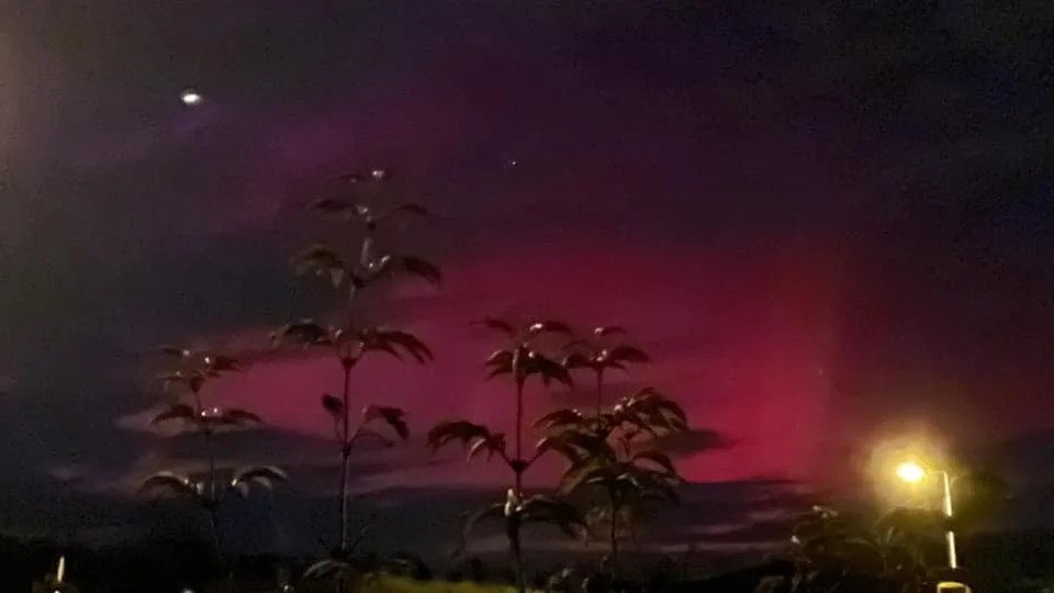 Nedělní nebe nad Vysočinou ozdobila polární záře. Takovou jsme nezažili již roky, říkají astronomové