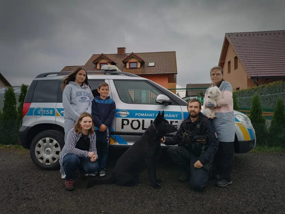 Lukáš Zíka se svou rodinou