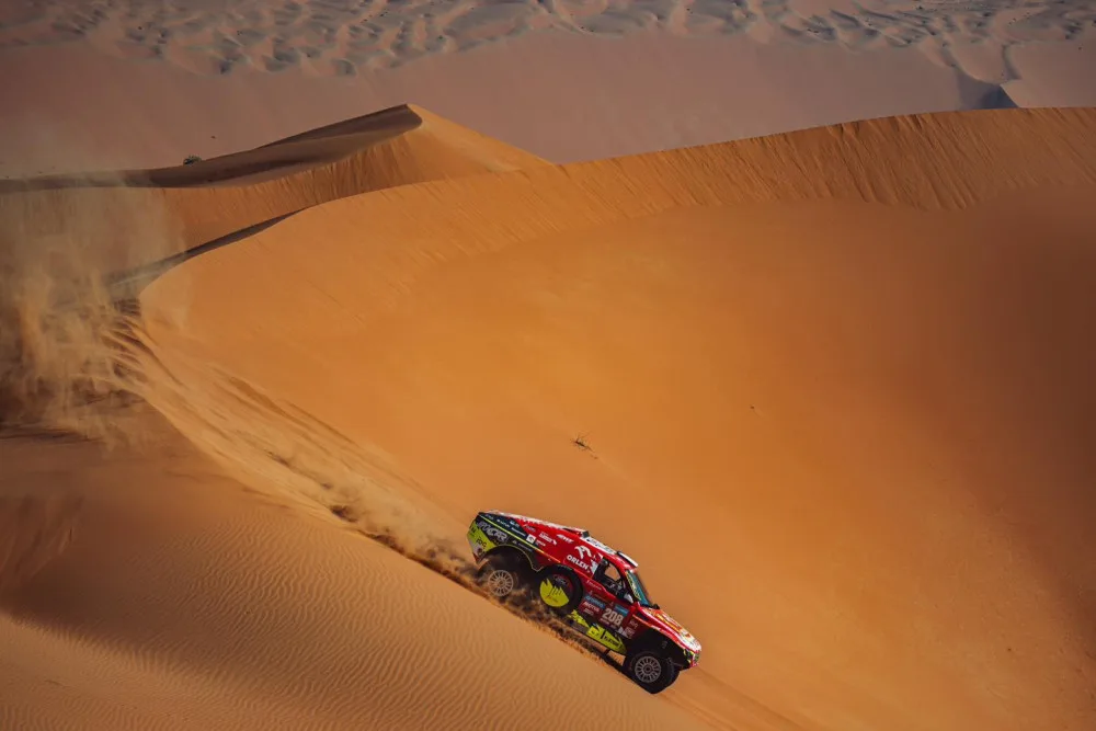 Martin Prokop rychle stahuje ztrátu, kterou nabral v úvodu Rally Dakar, už se pohybuje na hranici první desítky. Foto: poskytl Martin Prokop