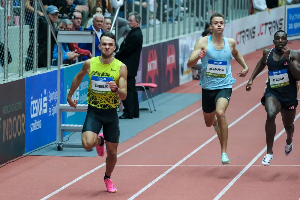 Fantastický Kubelík. V dresu Atletiky Jihlava vyhrál 200 metrů na Czech Indoor Gala v rekordním čase