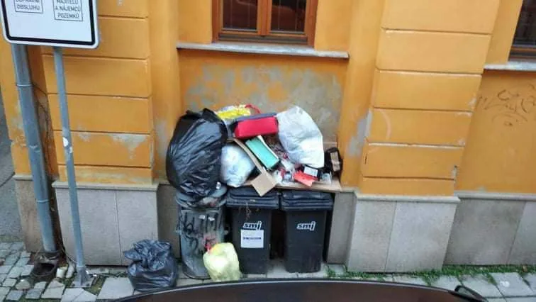 Černé skládky v Jihlavě. Foto: poskytly Služby města Jihlavy