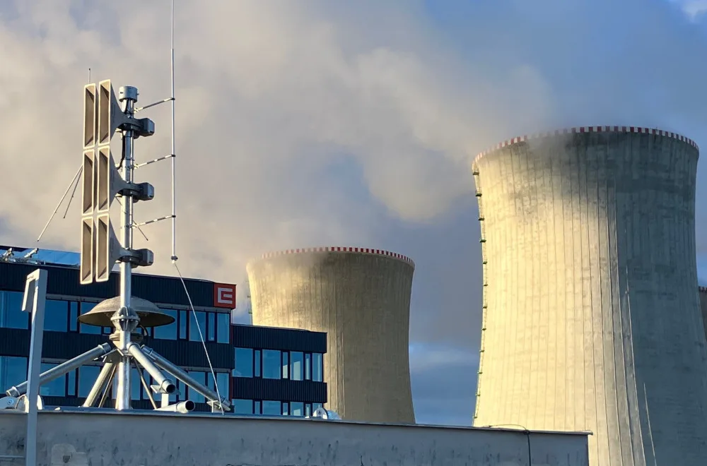 Nové hlasové sirény v areálu dukovanské elektrárny