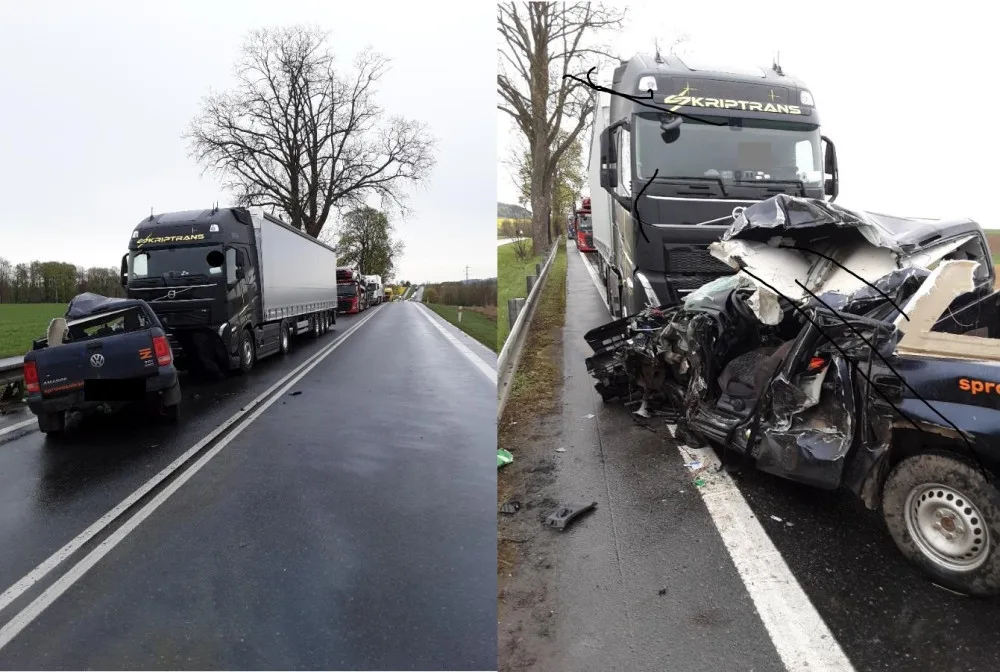 Foto pondělní nehody. Foto: poskytla Policie ČR
