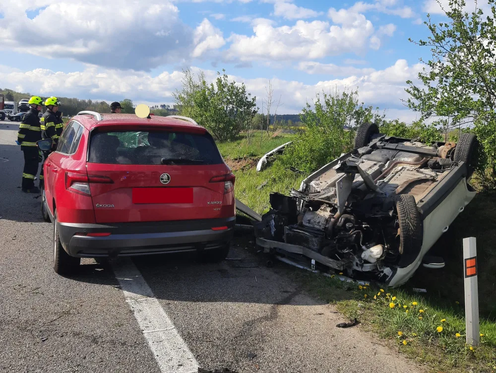 Havárie u Štok. Foto: poskytla Policie ČR