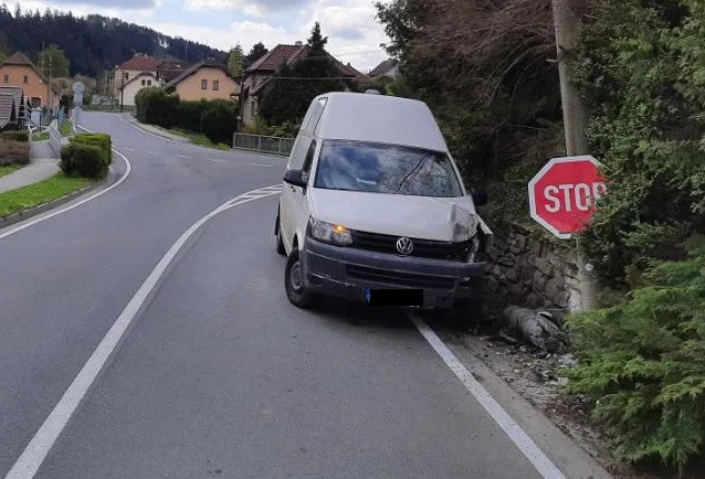 Nehoda v Rožné. Foto: poskytla Policie ČR