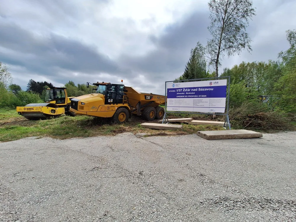 Ve Žďáru nad Sázavou začala stavba přeložky silnice I/37 za téměř 113 milionů korun