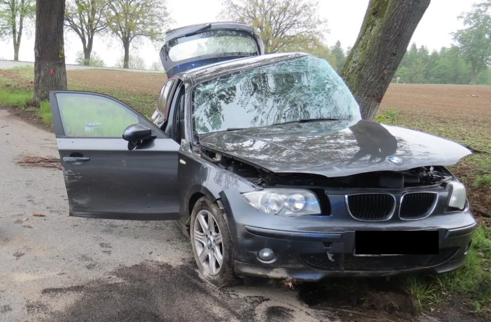 Auto, za jehož volantem seděla opilá žena, narazilo do stromu. Řidička skončila v nemocnici