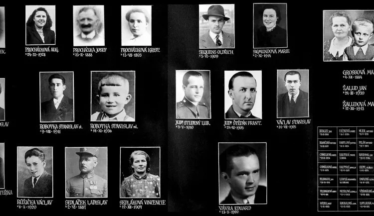 Oběti tragédie v Hrotovicích z 8. května 1945